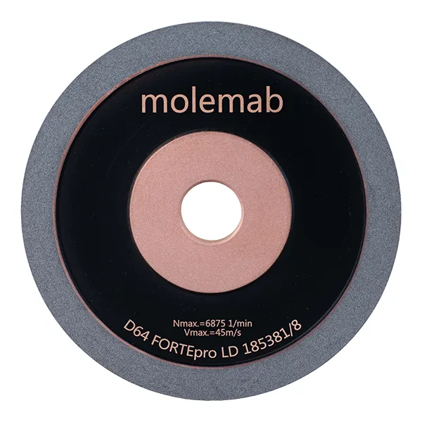 Resinoid, metal and hybrid bonded DIA/CBN wheels FORTEpro - Molemab Spa